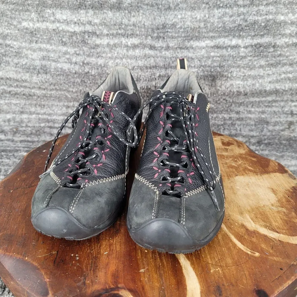 Jambu Women's Andes Sneaker 9.5 Black Leather All Terra Traction Comfort Shoe